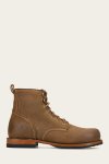 Frye Hudson Workboot Plain Toe - Bark