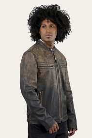 Frye Ombre Racer Leather Jacket. - Ombre Racer Leather Jacket.