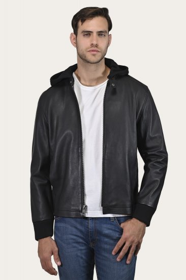 Frye Modern Racer Jacket With Hood - Modern Racer Jacket With Hood - Click Image to Close