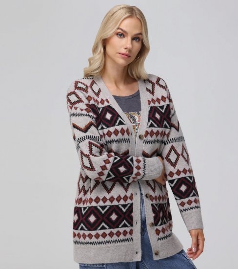 Frye Fairisle Boyfriend Cardigan - Fairisle Boyfriend Cardigan - Click Image to Close