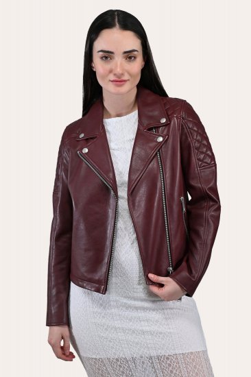 Frye Oxblood Biker Jacket - Frye Oxblood Biker Jacket - Click Image to Close