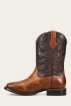 Frye Hauser Deco Stitch - Saddle-dark-brown