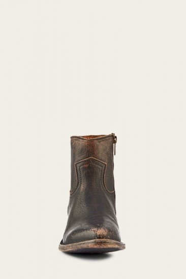 Frye Billy Inside Zip - Antiqued-black - Click Image to Close