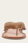 Frye Ava Fringe Sandal - Almond