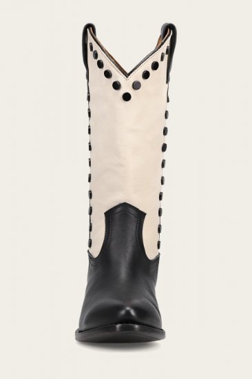 Frye Billy Pull On Stud - Black-ivory - Click Image to Close