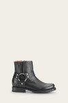 Frye Veronica Harness Short - Black-soft-tumbled-leather