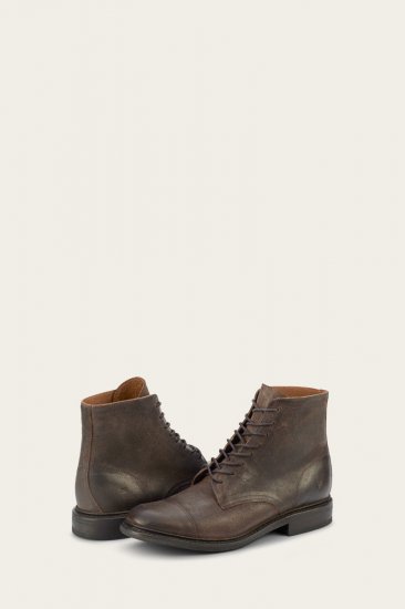 Frye Seth Cap Toe Lace Up - Graphite - Click Image to Close