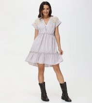 Frye Linen Striped Midi Dress - Linen Striped Midi Dress