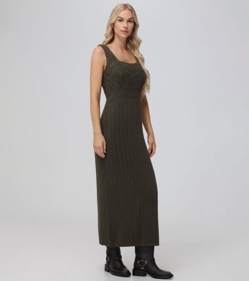 Frye Open Stitch Maxi Sweater Dress - Open Stitch Maxi Sweater Dress - Click Image to Close