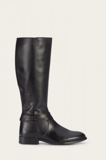 Frye Melissa Belted Tall - Black - Click Image to Close