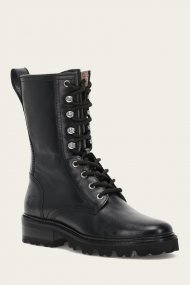 Frye Olivia Combat - Black