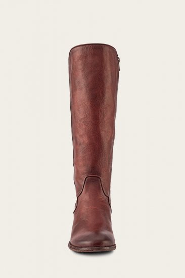 Frye Carson Piping Tall - Redwood - Click Image to Close