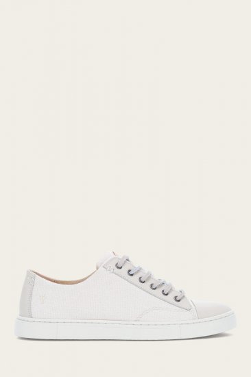 Frye Ivy Canvas Low Lace - Ivory - Click Image to Close