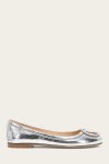 Frye Carson Logo Ballet - Silver