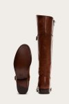 Frye Melissa D Ring Tall Wide Calf - Caramel