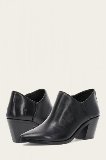 Frye Sara Western Shootie - Black - Click Image to Close