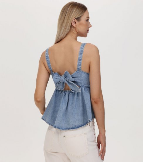 Frye Cropped Babydoll Top - Cropped Babydoll Top - Click Image to Close