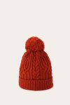 Frye Cable Beanie With Self Pom - Cable Beanie With Self Pom