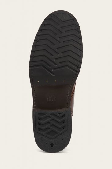 Frye Hudson Workboot Plain Toe - Mahogany - Click Image to Close