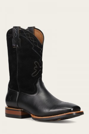 Frye Hauser Logo Stitch - Black-black