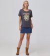 Frye Rolled Cuff Graphic Tee - Rolled Cuff Graphic Tee