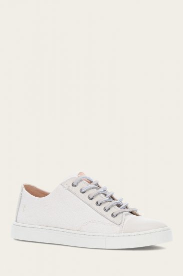Frye Ivy Canvas Low Lace - Ivory - Click Image to Close