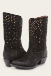 Frye Sacha Mid Stud - Black