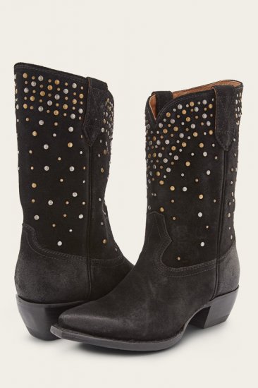 Frye Sacha Mid Stud - Black - Click Image to Close