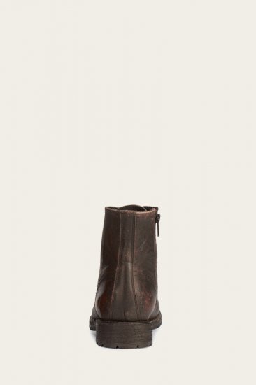 Frye Bowery Lace Up - Antiqued-black - Click Image to Close
