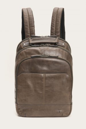 Frye Logan Multi Zip Backpack - Slate