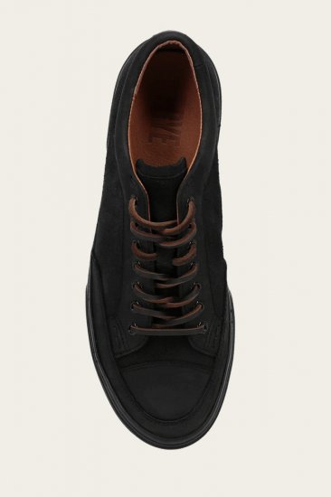 Frye Hoyt Low Lace - Black-suede - Click Image to Close