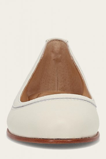 Frye Carson Ballet - White - Click Image to Close