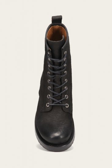 Frye Veronica Combat - Black-floral - Click Image to Close