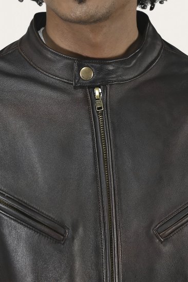 Frye Contemporary Racer Leather Jacket - Contemporary Racer Leather Jacket - Click Image to Close