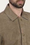 Frye Authentic Soft Goat Suede Leather Shacket - Authentic Soft Goat Suede Leather Shacket