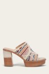 Frye Pipa Crochet Platform Sandal - Ivory-sw