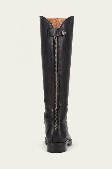 Frye Melissa Lug Back Zip - Black - Click Image to Close