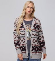 Frye Fairisle Boyfriend Cardigan - Fairisle Boyfriend Cardigan