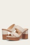 Frye Pipa Woodstock 2 Band Platform Sandal - Ivory