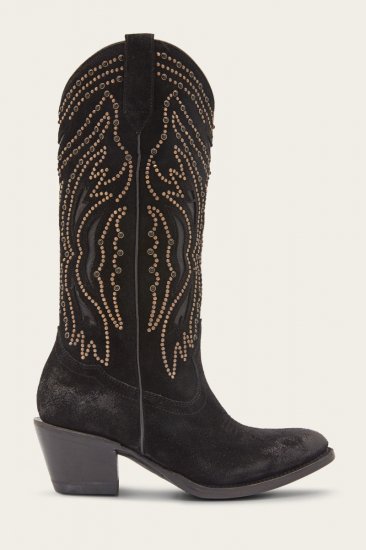 Frye Shelby Studded - Black - Click Image to Close