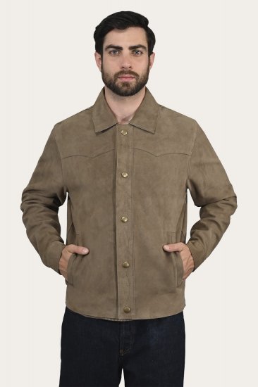 Frye Authentic Soft Goat Suede Leather Shacket - Authentic Soft Goat Suede Leather Shacket - Click Image to Close