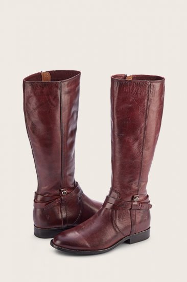 Frye Melissa Belted Tall - Merlot - Click Image to Close