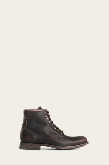 Frye Tyler Lace Up - Antiqued-black - Click Image to Close