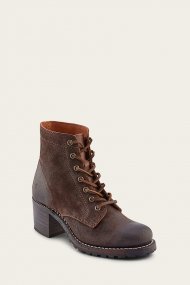 Frye Sabrina 6G Lace Up - Dark-brown