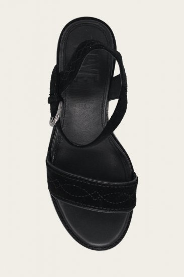 Frye Pipa Woodstock Sandal - Black - Click Image to Close