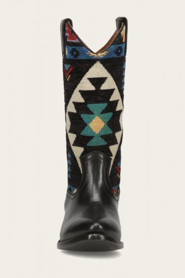 Frye Billy Pull On Southwest - Black-sw - Click Image to Close