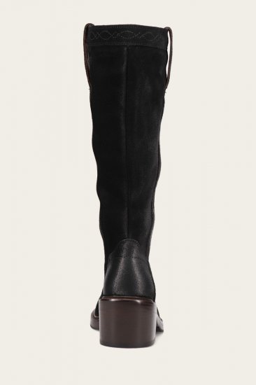 Frye Kate Pull On - Black-suede - Click Image to Close