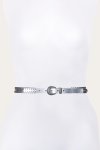 Frye 20mm Belt With 3 Pc Buckle Set & Leather Laced Edge - 20mm Belt With 3 Pc Buckle Set & Leather Laced Edge