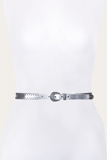 Frye 20mm Belt With 3 Pc Buckle Set & Leather Laced Edge - 20mm Belt With 3 Pc Buckle Set & Leather Laced Edge - Click Image to Close