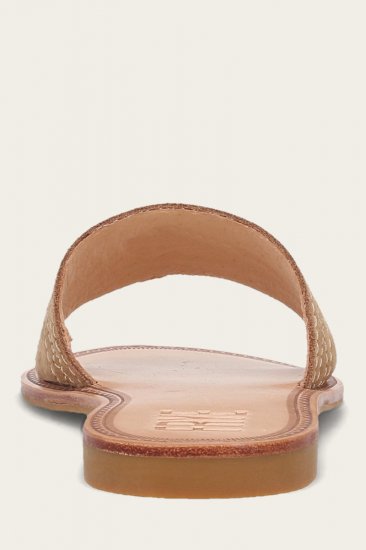 Frye Ava Woodstock Slide - Almond - Click Image to Close